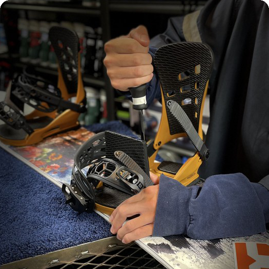 Snowboard Binding Adjustment